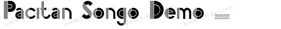 Pacitan Songo Demo字体转换